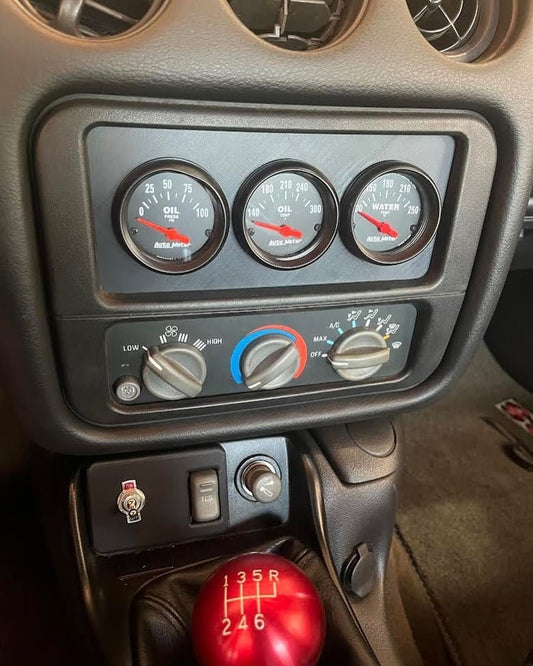 3D Printed 96-02 Firebird Radio Delete Plate/Gauge Pod